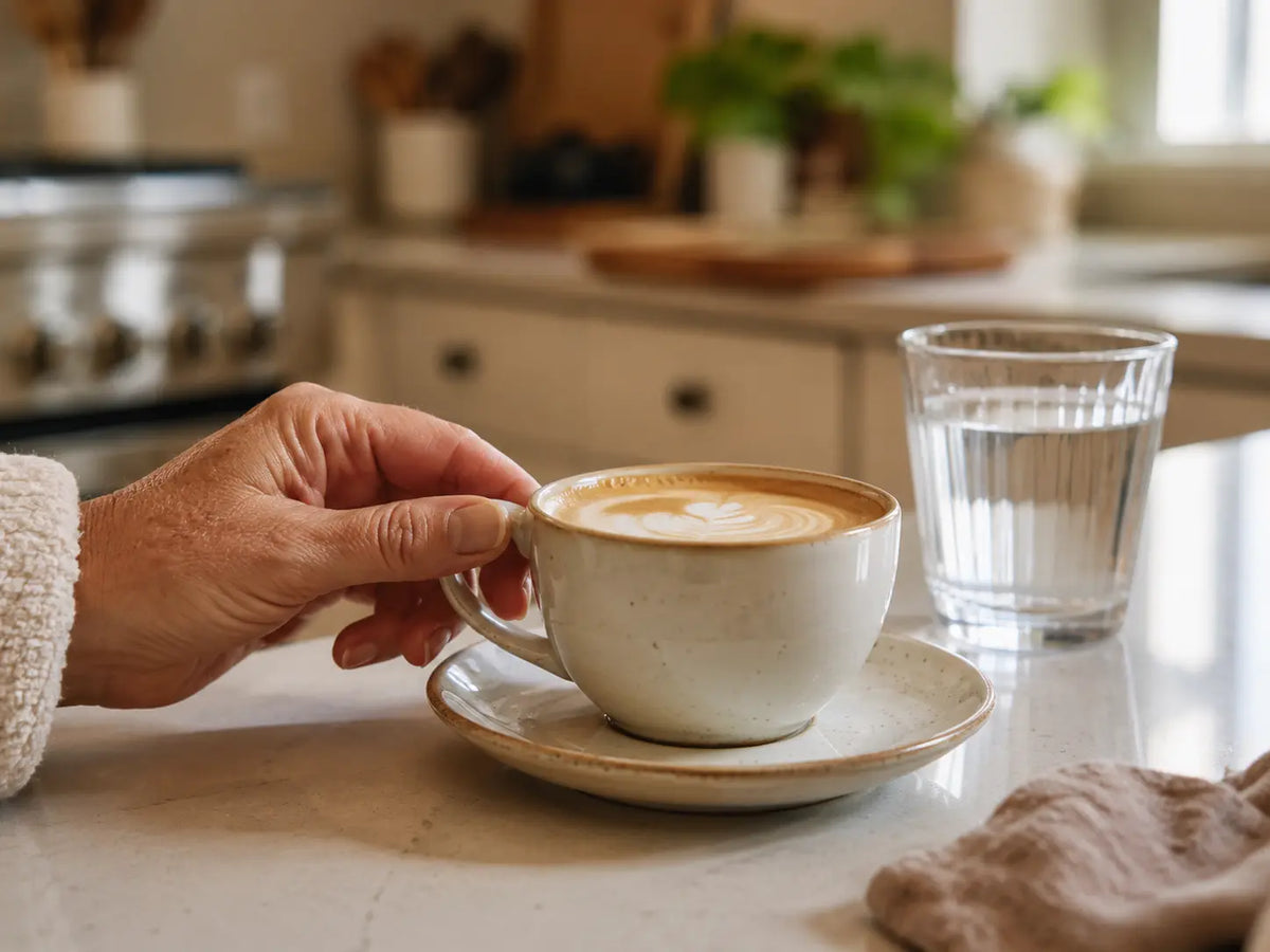 Your Coffee Arrives Before Your Water Does.
