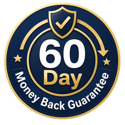 60 day money back guarantee