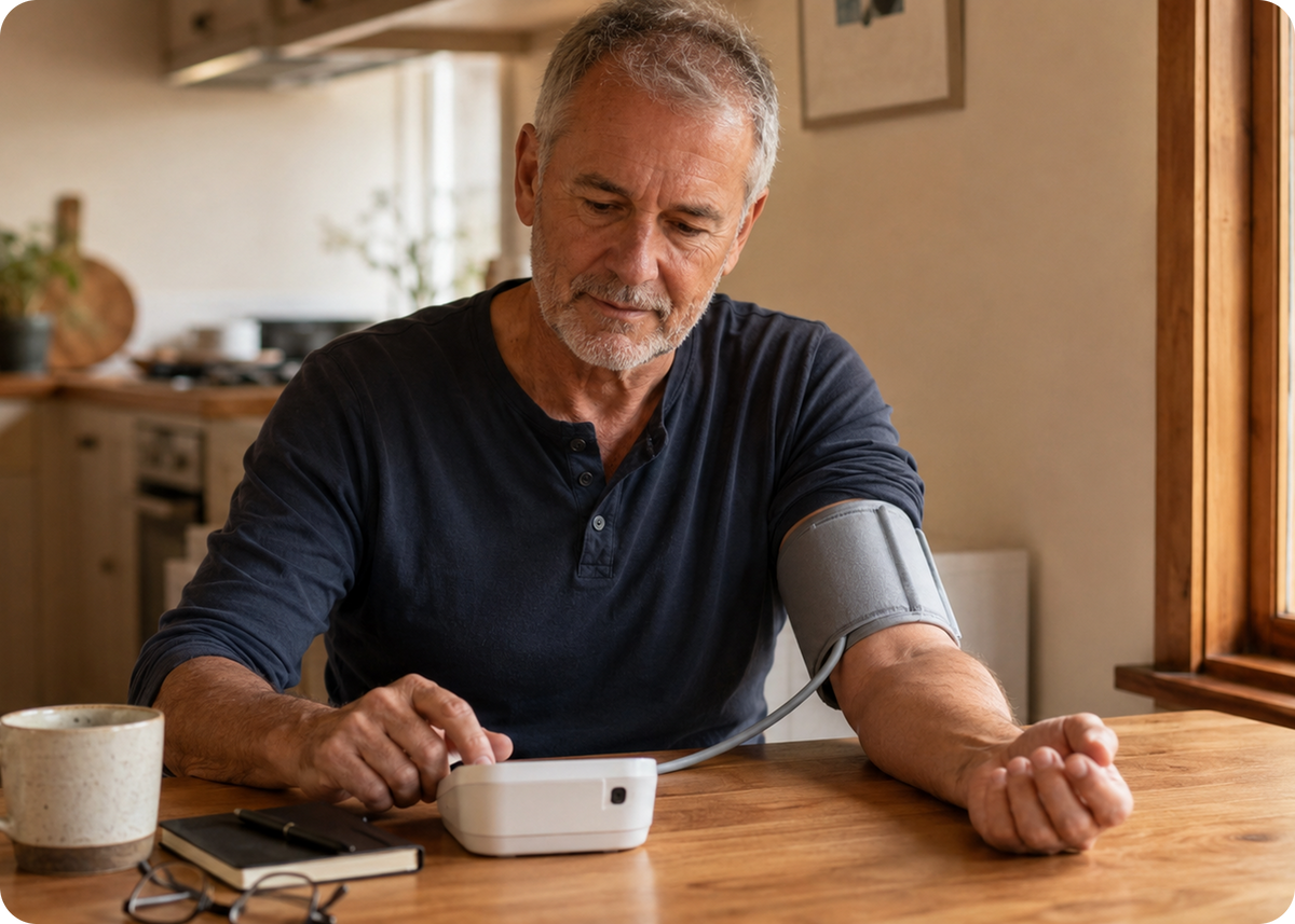 His blood pressure won't fix itself
