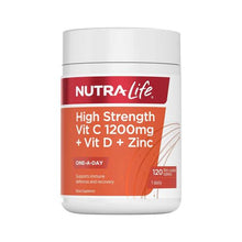 Nutra-Life High Strength Vit C 1200mg + Vit D + Zinc