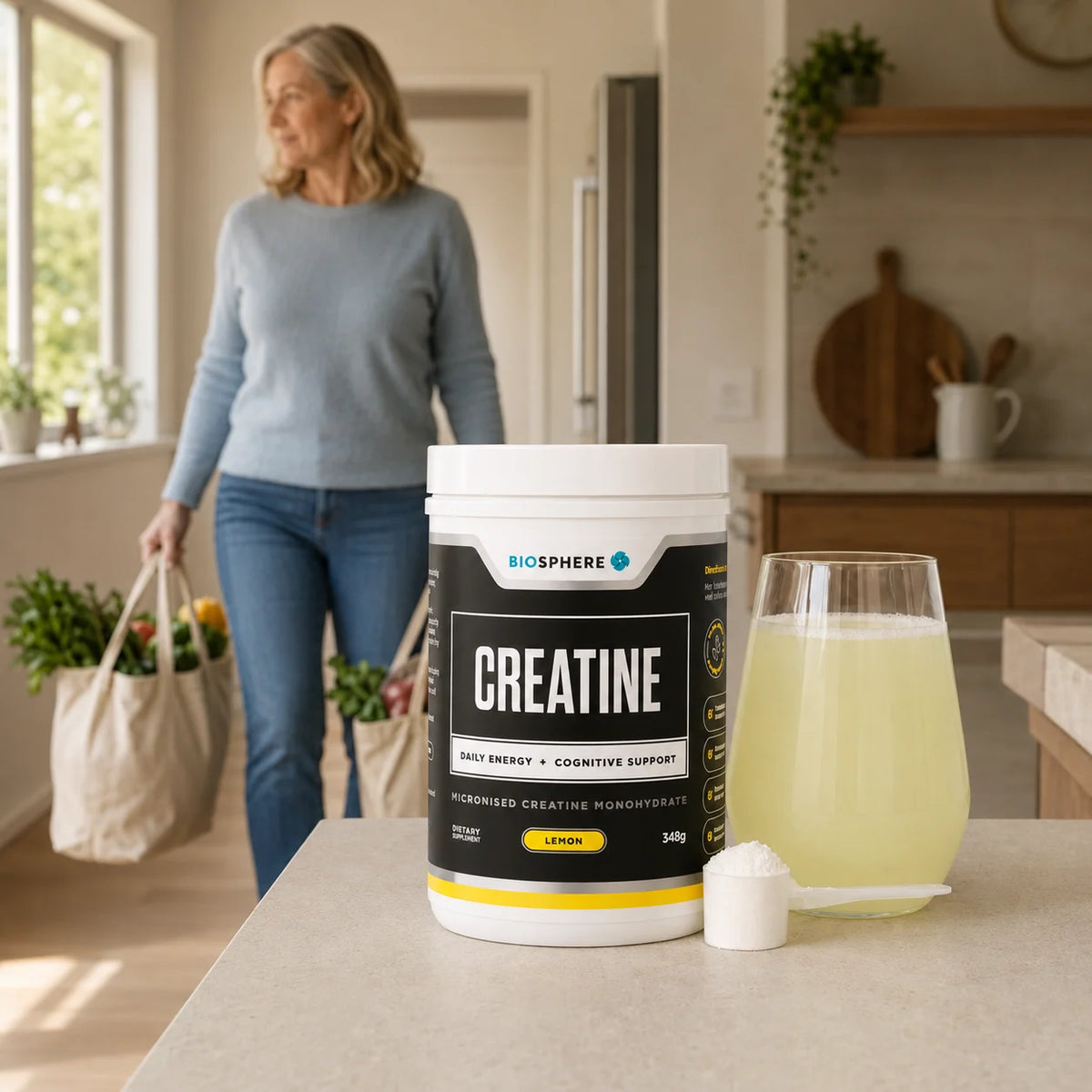 Your muscles keep a reserve. Creatine is what fills it.